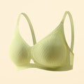 Small Flame Mesh Stitching Fit Water Drop Cup Bra Seamless Upper Support Chest