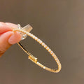 Fashionable Elegant Stretchy Diamond-encrusted Braceletluxury On A Budget