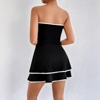 Women's Fashion Backless Tube Top Cake Dress