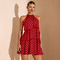Womens New Irregular Backless Sexy Dress