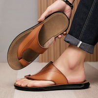 Summer Comfortable And Non-slip Men's Slippers Wear-resistant Beach Platform