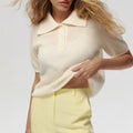 Polo Hollow Knitted Short-sleeved Shirt
