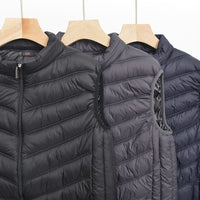 Down Cotton Men's Vest Stand Collar Waistcoat Warm Jacket