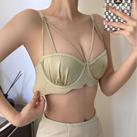 Women's Solid Color Versatile Push-up Shaping Thin Bra