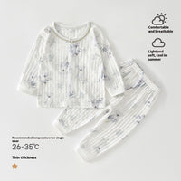 Newborn Months Crawling Thin Short Sleeve Cute Pajamas
