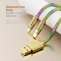 PD20W Diamond Braided Data Cable Type-c Charging Cable