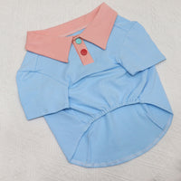 Contrasting Color Short Body Bulldog Dog Clothes