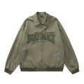Letter Embroidered Pilot Jacket
