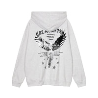 Men's High Street Dark Hooded Loose Casual Pullover Fashion