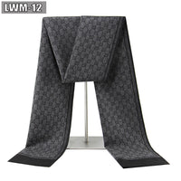 Men's Scarf European And American Cashmere Autumn And Winter Business Plaid