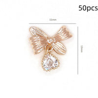 Bow Zircon Nail Ornament Zircon