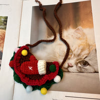 Party Christmas Socks Gloves Elk Scarf Bib Bib Pet Bib