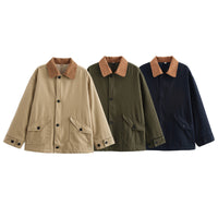 Women's Fashionable Three-color Cotton-padded Coat