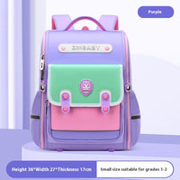 New Sesame Baby Primary School Schoolbag Grade 1-3-6 British Style Boys' Schoolbag Lightweight Girls Backpack