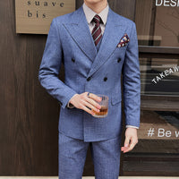 Spring And Summer Professional Casual Men's Three-piece Suit Jacket