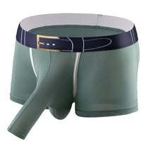 Men's Ice Silk Breathable Solid Color Boxers