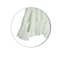 Vintage Low-rise Embossed White Skirt For Women