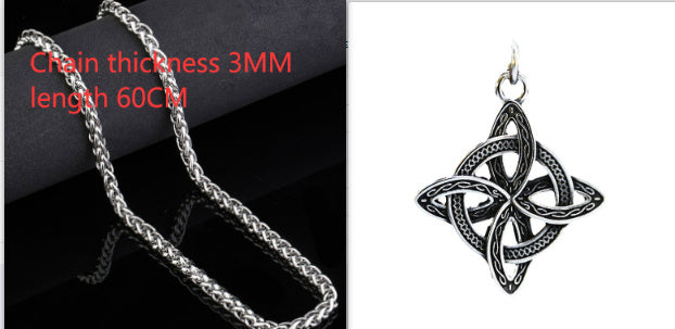 Stainless Steel Retro Hollow Necklace Accessories