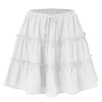 Adjustable Short Skirt With A No-bulge Inner Lining