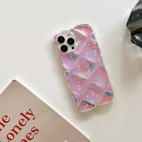 Sheepskin Rhombus Anti-fall Soft Case For Mobile Phone