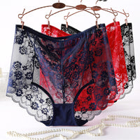 Plus Size Lace Women's Transparent Abdomen Seamless Women's Underwear