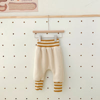 Padded Fleece Trousers High Waist Belly Protection Warm-keeping Pants Outer Wear