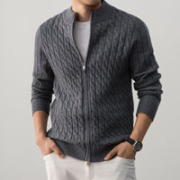 Thick Jacquard Warm Young And Middle-aged Soft Turtleneck Sweater