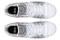 Printed Couple High Top Canvas Shoes
