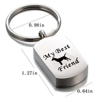 Stainless Steel Perfume Bottle Aromatherapy Titanium Steel Pendant