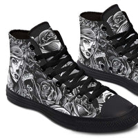 Printed Couple High-top Canvas Shoes