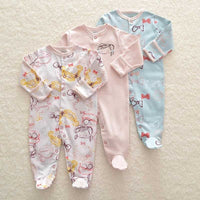 Three-piece Baby Foot-wrapped One-piece Long-sleeved Fart Dress Gift Box