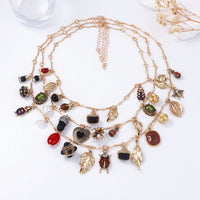 Multilayer Layered Design Vintage Geometric Necklaces