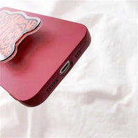 Papa Tiger Cartoon Cute Liquid Silicone Phone Case
