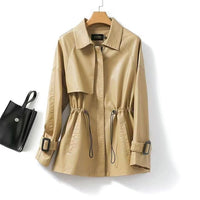 Women's Short Loose Fashion Wallet Coat