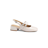 Women's Fashionable Retro Square-Toe Double-Breasted Sandals