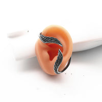 Single Titanium Steel Angel Wings Ear Clip Non-piercing Earrings