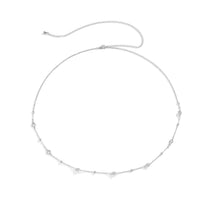 Popular Ornament Simple Transparent Rhinestone Waist Chain