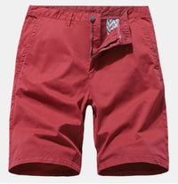 Printed Workwear Loose Casual Men's No Belt Shorts