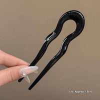 Acrylic Women's Hairpin Back Head Updo Pin