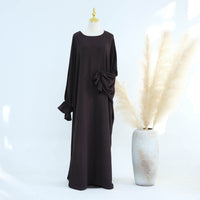 Middle East Dubai Turkey Solid Color Dress Leisure