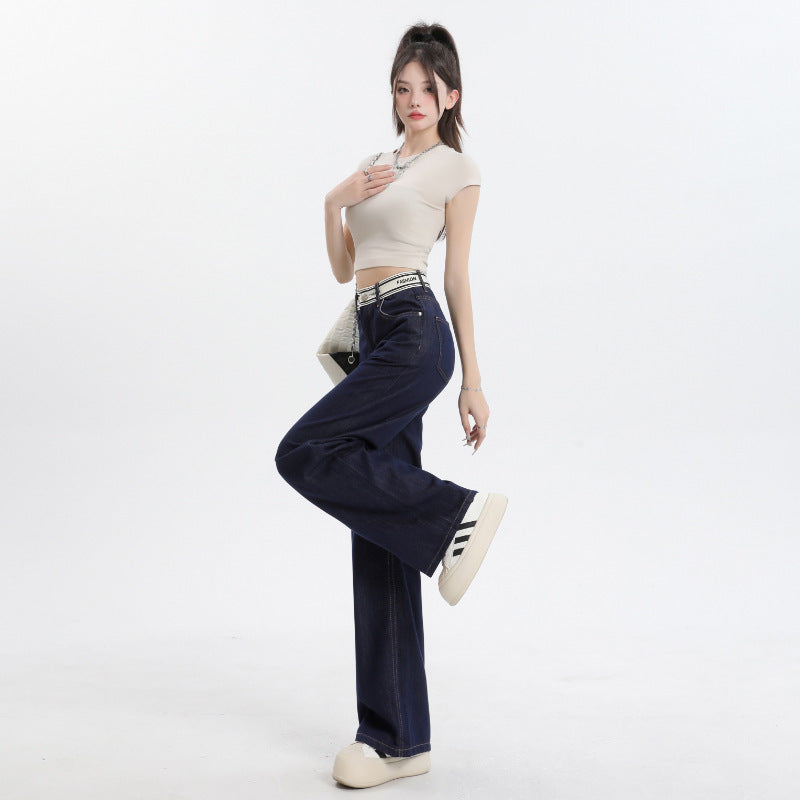 Women's Summer Thin Straight Wide-leg Pants