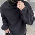 Brushed Inner-layer Long-sleeve T-shirt Warm And Comfortable Top New Autumnwinter Style For Men