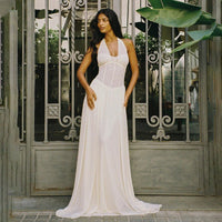 Women's Solid-color Cross-border Backless Dress