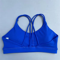 Solid Color Nude Feel High Strength Workout Bra Outdoor