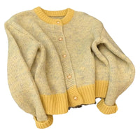 Spring And Autumn Thick Idle Style Small Knitted Cardigan Top