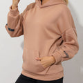 Women's Fashion Printed Thickening Fleece Loose Hooded Sweater