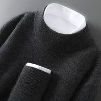 Men's Casual Loose-Fitting Cashmere Base-Layer Sweater