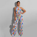 Printed Casual Striped Women's Jumpsuit