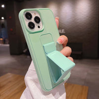 Candy Color Bracket Silicone Phone Case