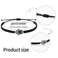 Hand-knitted Rope Lucky Red String Bead Bracelet